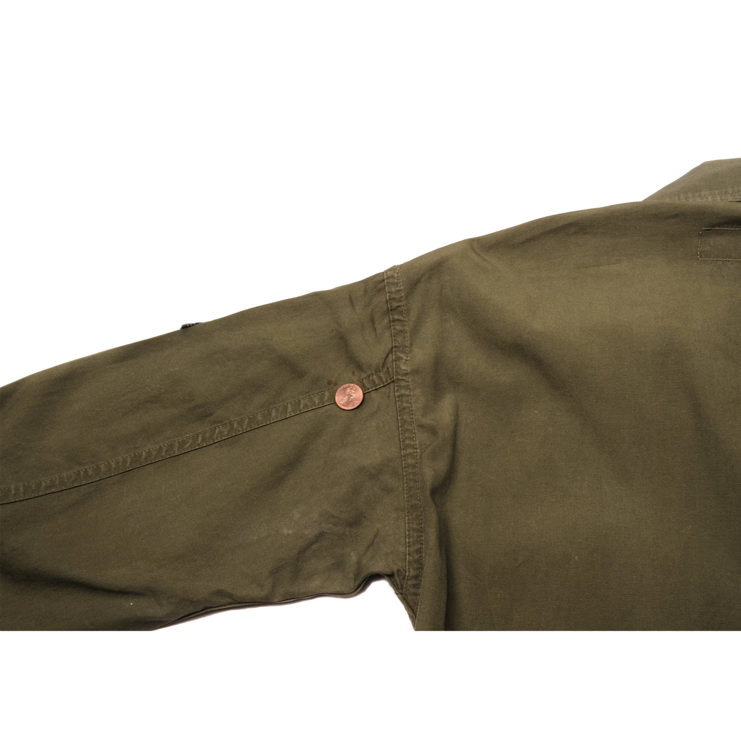 VINTAGE US ARMY TROPICAL COMBAT JACKET FIRST PATTERN 1963 VIETNAM WAR SIZE SMALL LONG WITH PATCHES(Vintage Us Army Tropical Combat Jacket First Pattern 1963 Vietnam War Size Small Long With Patches) 10 VINTAGE US ARMY TROPICAL COMBAT JACKET FIRST PATTERN 1963 VIETNAM WAR SIZE SMALL LONG WITH PATCHES(Vintage Us Army Tropical Combat Jacket First Pattern 1963 Vietnam War Size Small Long With Patches) - Image 10