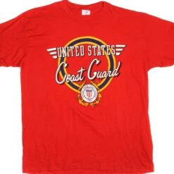 VINTAGE US COAST GUARD TEE SHIRT SIZE LARGE MADE IN USA 1980s(Vintage Us Coast Guard Tee Shirt Size Large Made In Usa)