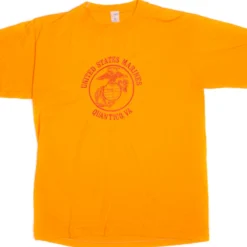 VINTAGE US MARINES TEE SHIRT SIZE LARGE MADE IN USA 1980s(Vintage Us Marines Tee Shirt Size Large Made In Usa)