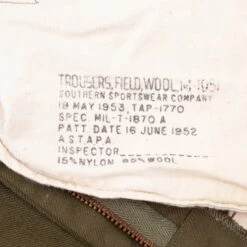 VINTAGE US ARMY M51 FIELD WOOL TROUSERS PANTS 1952 KOREAN WAR SZE MEDIUM REGULAR(Vintage Us Army M51 Field Wool Trousers Pants 1952 Korean War Size Medium Regular) -Rare Gear USA Shop DSC 2341 727a43a4 b2eb 4052 ae0b 07c6f63e93c3