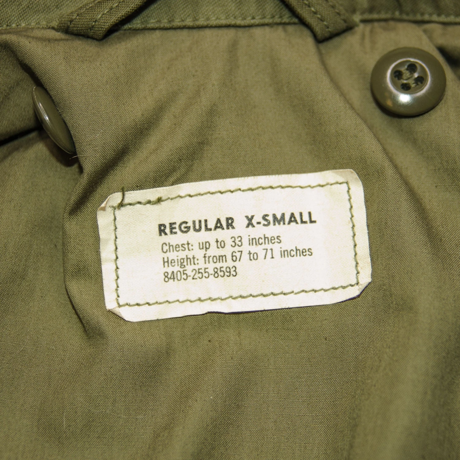 VINTAGE US ARMY M-1951 M51 FIELD JACKET 1961 SIZE XS REGULAR NOS DEADSTOCK(Copy Of Vintage Us Army M 1951 M51 Field Jacket 1963 Vietnam War Size Small Regular) 4 VINTAGE US ARMY M-1951 M51 FIELD JACKET 1961 SIZE XS REGULAR NOS DEADSTOCK(Copy Of Vintage Us Army M 1951 M51 Field Jacket 1963 Vietnam War Size Small Regular) - Image 4