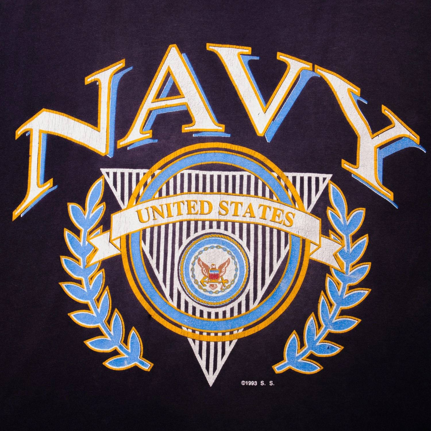 VINTAGE US NAVY TEE SHIRT 1993 SIZE LARGE MADE IN USA(Copy Of Vintage Us Navy Tee Shirt Size Xl Made In Usa) 7 VINTAGE US NAVY TEE SHIRT 1993 SIZE LARGE MADE IN USA(Copy Of Vintage Us Navy Tee Shirt Size Xl Made In Usa) - Image 7