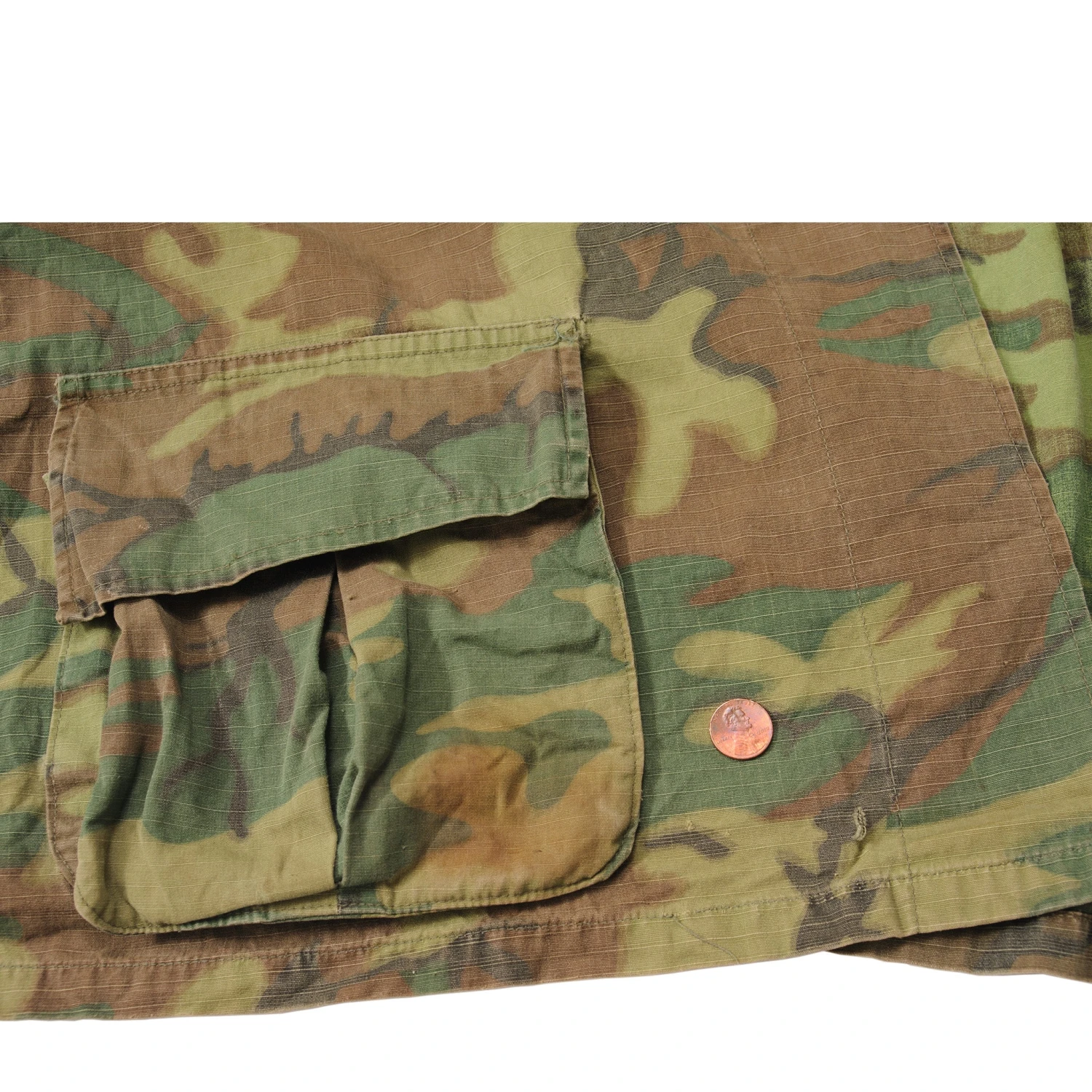 US ARMY TROPICAL COMBAT ERDL JACKET 5TH PATTERN RIPSTOP 1968 VIETNAM WAR SIZE LARGE REGULAR(Vietnam War Tropical Combat Camo Jacket Ripstop 1968 Large Regular) 5 US ARMY TROPICAL COMBAT ERDL JACKET 5TH PATTERN RIPSTOP 1968 VIETNAM WAR SIZE LARGE REGULAR(Vietnam War Tropical Combat Camo Jacket Ripstop 1968 Large Regular) - Image 5