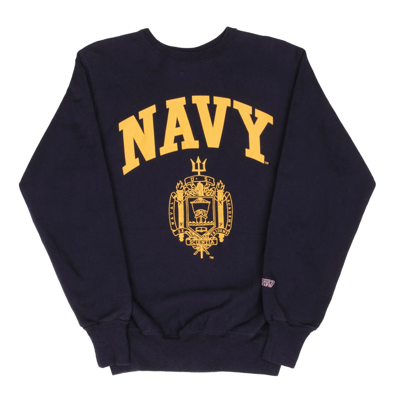 VINTAGE USN US NAVY REVERSE WEAVE BLUE SWEATSHIRT SIZE SMALL MADE IN USA(Vintage Usn Us Navy Reverse Weave Blue Sweatshirt Size Small Made In Usa) 2 VINTAGE USN US NAVY REVERSE WEAVE BLUE SWEATSHIRT SIZE SMALL MADE IN USA(Vintage Usn Us Navy Reverse Weave Blue Sweatshirt Size Small Made In Usa) - Image 2