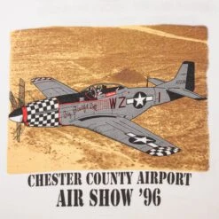 VINTAGE CHESTER COUNTY AIRPORT AIR SHOW'96 TEE SHIRT 1996 SIZE LARGE(Vintage Chester County Airport Air Show96 Tee Shirt 1996 Size Large) -Rare Gear USA Shop DSC 2850 1