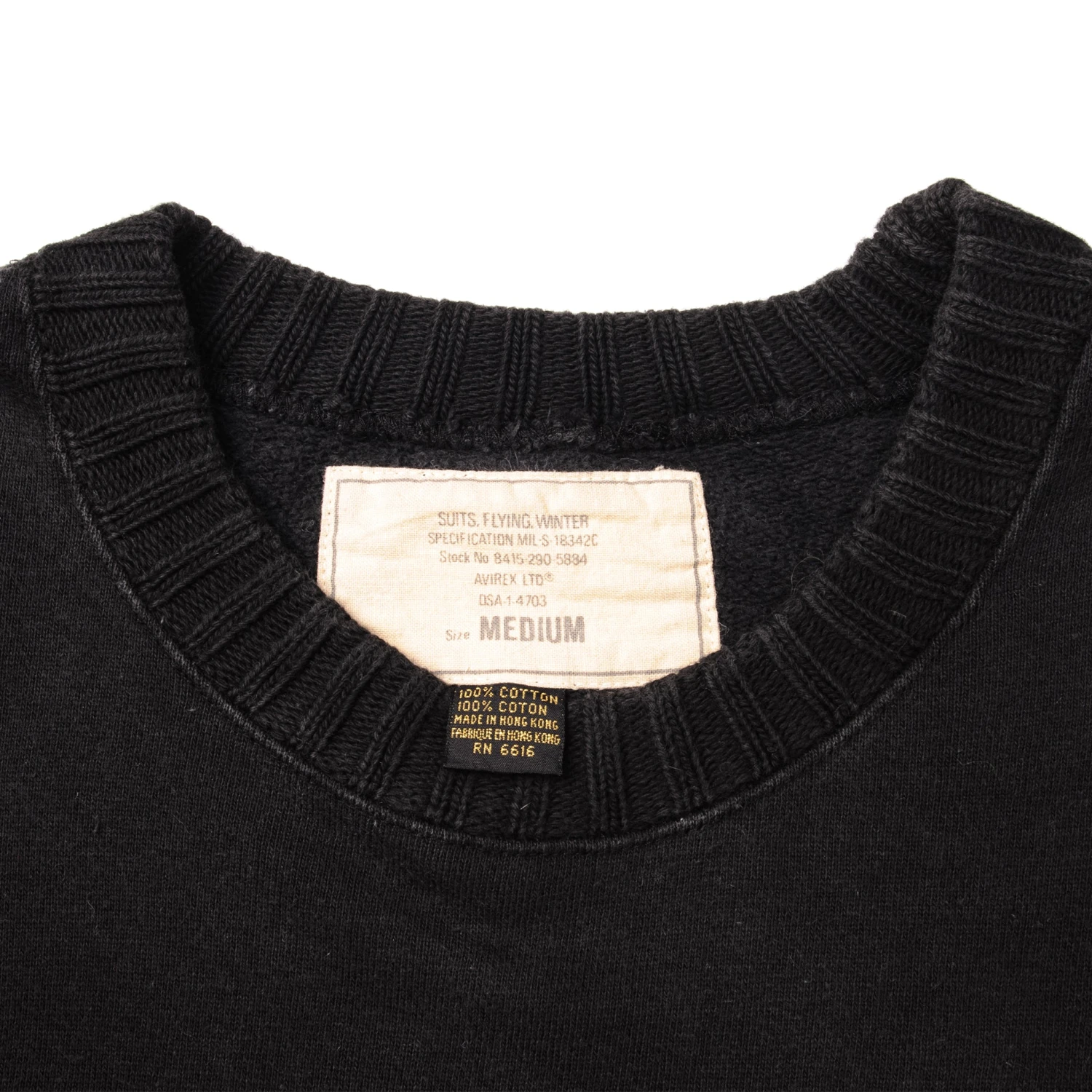 VINTAGE MIG MAULERS KOREAN WAR AVIREX ACES SWEATSHIRT 1988 SIZE MEDIUM(Vintage Mig Maulers Korean War Avirex Aces Sweatshirt 1988 Size Medium) 4 VINTAGE MIG MAULERS KOREAN WAR AVIREX ACES SWEATSHIRT 1988 SIZE MEDIUM(Vintage Mig Maulers Korean War Avirex Aces Sweatshirt 1988 Size Medium) - Image 4