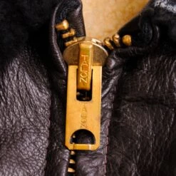 VINTAGE LEATHER LL BEAN JACKET G1 BOMBER FLYERS 1960s 1970s SIZE 44(Copy Of Vintage Usaf Us Airforce Leather Ll Bean Jacket Flyers 70s 80s Size 45) -Rare Gear USA Shop DSC 3024