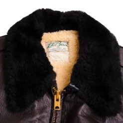 VINTAGE LEATHER LL BEAN JACKET G1 BOMBER FLYERS 1960s 1970s SIZE 44(Copy Of Vintage Usaf Us Airforce Leather Ll Bean Jacket Flyers 70s 80s Size 45) -Rare Gear USA Shop DSC 3025