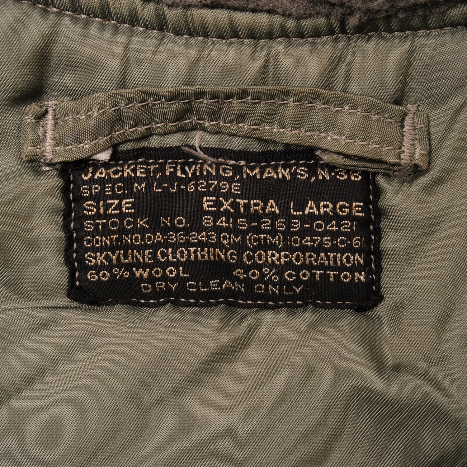 VINTAGE USAF N3B FLIGHT JACKET PARKA SNORKEL PATCH AIR FORCE 1961 SIZE XL(Vintage Usaf N3b Flight Jacket Parka Snorkel Size Xl) 7 VINTAGE USAF N3B FLIGHT JACKET PARKA SNORKEL PATCH AIR FORCE 1961 SIZE XL(Vintage Usaf N3b Flight Jacket Parka Snorkel Size Xl) - Image 7