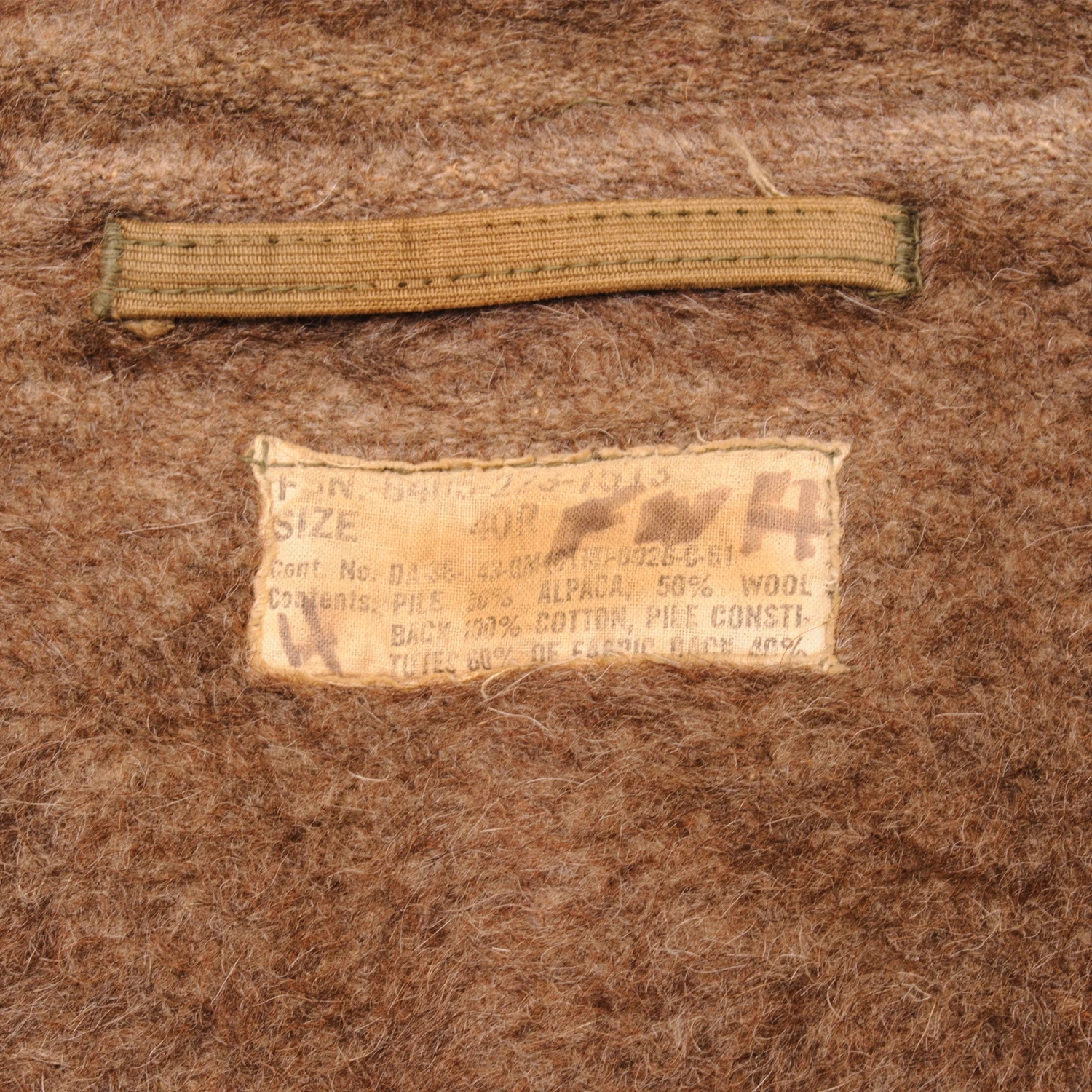 VINTAGE USN N1 N-1 DECK JACKET 1961 SIZE 40R ORTPUPS Coast Guard(Vintage Usn Alpaca Deck Jacket 1961 Vietnam War Size 40r) 4 VINTAGE USN N1 N-1 DECK JACKET 1961 SIZE 40R ORTPUPS Coast Guard(Vintage Usn Alpaca Deck Jacket 1961 Vietnam War Size 40r) - Image 4