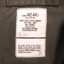 VINTAGE USAF CWU 36/P 36P SUMMER FLIGHT JACKET 1993 SIZE LARGE(Vintage Usaf Cwu 36 P 36p Summer Flight Jacket 1993 Size Large) -Rare Gear USA Shop DSC 3316 1