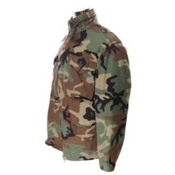 VINTAGE US ARMY M-1965 M65 WOODLAND CAMO FIELD JACKET 1999 MEDIUM REGULAR(Vintage Us Army M 1965 M65 Woodland Camo Field Jacket 1999 Medium Regular)