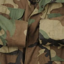 VINTAGE US ARMY M-1965 M65 WOODLAND CAMO FIELD JACKET 1989 SMALL LONG(Vintage Us Army M 1965 M65 Woodland Camo Field Jacket 1989 Small Long) -Rare Gear USA Shop DSC 3350