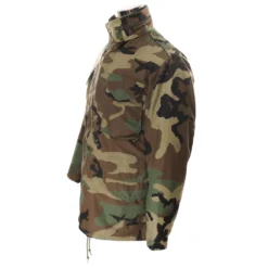 VINTAGE US ARMY M-1965 M65 WOODLAND CAMO FIELD JACKET 1989 SMALL LONG(Vintage Us Army M 1965 M65 Woodland Camo Field Jacket 1989 Small Long)