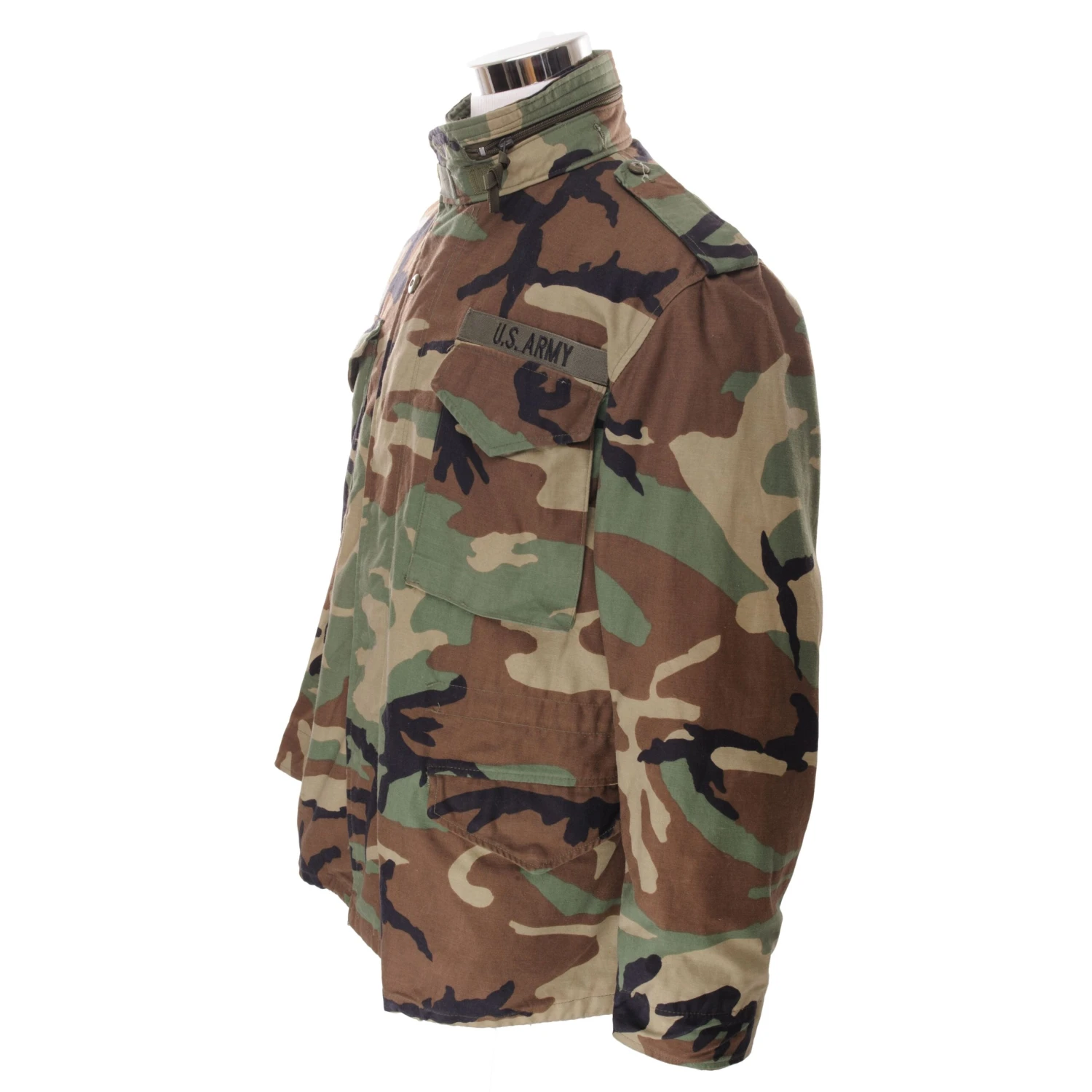 VINTAGE US ARMY M-1965 M65 WOODLAND CAMO FIELD JACKET 1999 MEDIUM REGULAR(Vintage Us Army M 1965 M65 Woodland Camo Field Jacket 1999 Medium Regular 1) 1 VINTAGE US ARMY M-1965 M65 WOODLAND CAMO FIELD JACKET 1999 MEDIUM REGULAR(Vintage Us Army M 1965 M65 Woodland Camo Field Jacket 1999 Medium Regular 1)