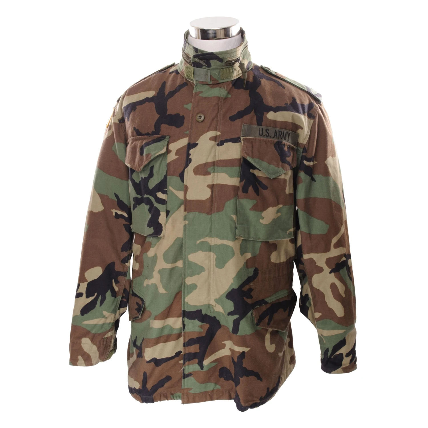 VINTAGE US ARMY M-1965 M65 WOODLAND CAMO FIELD JACKET 1999 MEDIUM REGULAR(Vintage Us Army M 1965 M65 Woodland Camo Field Jacket 1999 Medium Regular 1) 2 VINTAGE US ARMY M-1965 M65 WOODLAND CAMO FIELD JACKET 1999 MEDIUM REGULAR(Vintage Us Army M 1965 M65 Woodland Camo Field Jacket 1999 Medium Regular 1) - Image 2