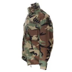 VINTAGE US ARMY M-1965 M65 WOODLAND CAMO FIELD JACKET 1999 LARGE REGULAR(Vintage Us Army M 1965 M65 Woodland Camo Field Jacket 1999 Large Regular)