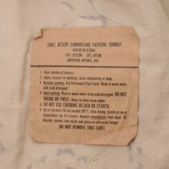 VINTAGE US ARMY DESERT CAMO CHOCOLATE CHIP JACKET 1990 MEDIUM LONG(Vintage Us Army Desert Camo Pattern Combat Jacket 1990 Desert Storm Medium Long) 11 VINTAGE US ARMY DESERT CAMO CHOCOLATE CHIP JACKET 1990 MEDIUM LONG(Vintage Us Army Desert Camo Pattern Combat Jacket 1990 Desert Storm Medium Long) -Rare Gear USA Shop DSC 3392