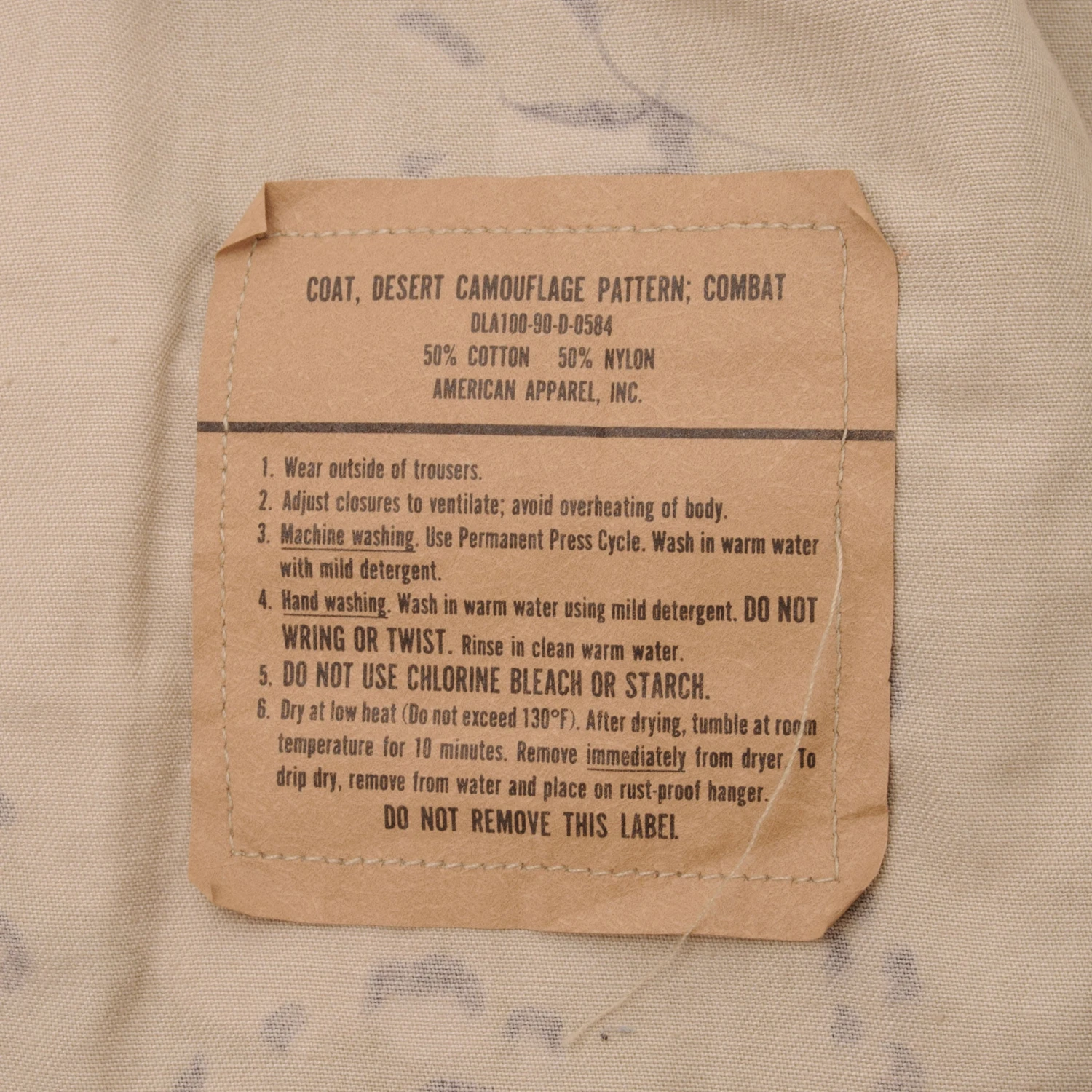 VINTAGE US ARMY DESERT CAMO CHOCOLATE CHIP JACKET 1990 MEDIUM LONG(Vintage Us Army Desert Camo Pattern Combat Jacket 1990 Desert Storm Medium Long) 5 VINTAGE US ARMY DESERT CAMO CHOCOLATE CHIP JACKET 1990 MEDIUM LONG(Vintage Us Army Desert Camo Pattern Combat Jacket 1990 Desert Storm Medium Long) - Image 5