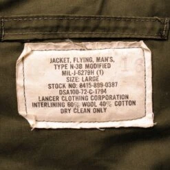 VINTAGE US ARMY N-3B N3B MODIFIED PARKA JACKET 1972 VIETNAM WAR SIZE LARGE(Vintage Us Army N 3b N3b Modified Parka Jacket 1972 Vietnam War Size Large) -Rare Gear USA Shop DSC 3465 1