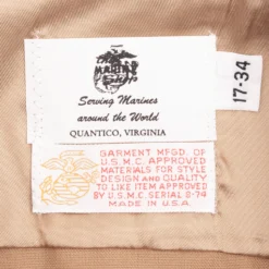VINTAGE USMC MARINE KHAKI DRESS SHIRT SIZE 17-35(Vintage Usmc Marine Khaki Dress Shirt Size 17 35) -Rare Gear USA Shop DSC 3608