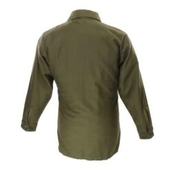 VINTAGE US ARMY SATEEN UTILITY SHIRT P64 VIETNAM WAR 1973 SIZE 15 1/2 X 31 NOS(Vintage Us Army Sateen Utility Shirt P64 Vietnam War 1973 Size 15 1 2 X 31 Nos) -Rare Gear USA Shop DSC 3613 1