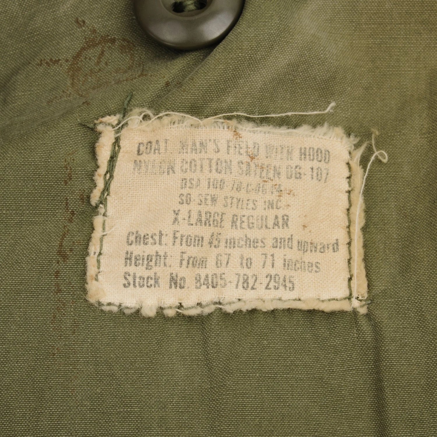 VINTAGE US ARMY M65 FIELD JACKET 1970 VIETNAM WAR SIZE XL REGULAR(Vintage Us Army M65 Field Jacket 1970 Vietnam War Size Xl Regular) 4 VINTAGE US ARMY M65 FIELD JACKET 1970 VIETNAM WAR SIZE XL REGULAR(Vintage Us Army M65 Field Jacket 1970 Vietnam War Size Xl Regular) - Image 4