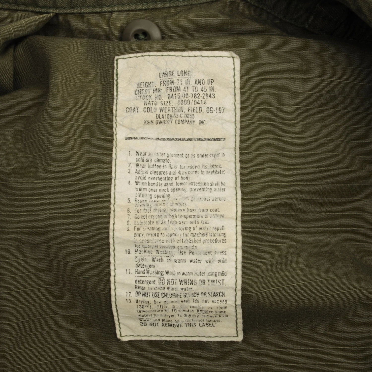 VINTAGE USAF AIR FORCE PATCHED M65 FIELD JACKET 1983 SIZE LARGE LONG(Vintage Usaf Air Force Patched M65 Field Jacket 1983 Size Large Long) 4 VINTAGE USAF AIR FORCE PATCHED M65 FIELD JACKET 1983 SIZE LARGE LONG(Vintage Usaf Air Force Patched M65 Field Jacket 1983 Size Large Long) - Image 4