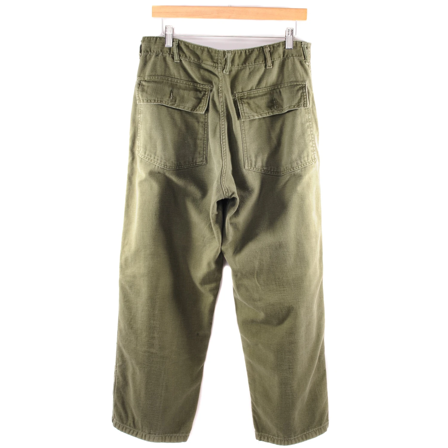 VINTAGE US ARMY UTILITY OG-107 SATEEN PANTS 1971 VIETNAM WAR SIZE W31 L27(Vintage Us Army Utility Pants 1971 Vietnam War Size W31 L27) 2 VINTAGE US ARMY UTILITY OG-107 SATEEN PANTS 1971 VIETNAM WAR SIZE W31 L27(Vintage Us Army Utility Pants 1971 Vietnam War Size W31 L27) - Image 2