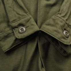 VINTAGE US ARMY SATEEN UTILITY SHIRT P64 VIETNAM WAR 1972 SIZE 15 1/2 X 31 NOS(Copy Of Vintage Us Army Sateen Utility Shirt P 64 P64 Size 16 1 2 X 36 Deadstock) -Rare Gear USA Shop DSC 3821