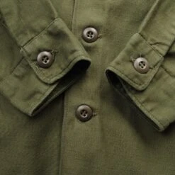 VINTAGE USMC US MARINE SATEEN UTILITY SHIRT P-64 P64 VIETNAM WAR 1967 SIZE 15 1/2 X 33(Copy Of Vintage Us Army Sateen Utility Shirt P 64 P64 Vietnam War 1970 Size 14 1 2 X 33 Deadstock Nos) -Rare Gear USA Shop DSC 3846 1