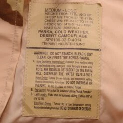 VINTAGE US ARMY ECWCS PARKA DESERT GORETEX CAMO 2002 SIZE MEDIUM LONG DEADSTOCK NOS(Copy Of Vintage Us Army Ecwcs Parka Desert Goretex Camo 2004 Size Large Short) -Rare Gear USA Shop DSC 3849