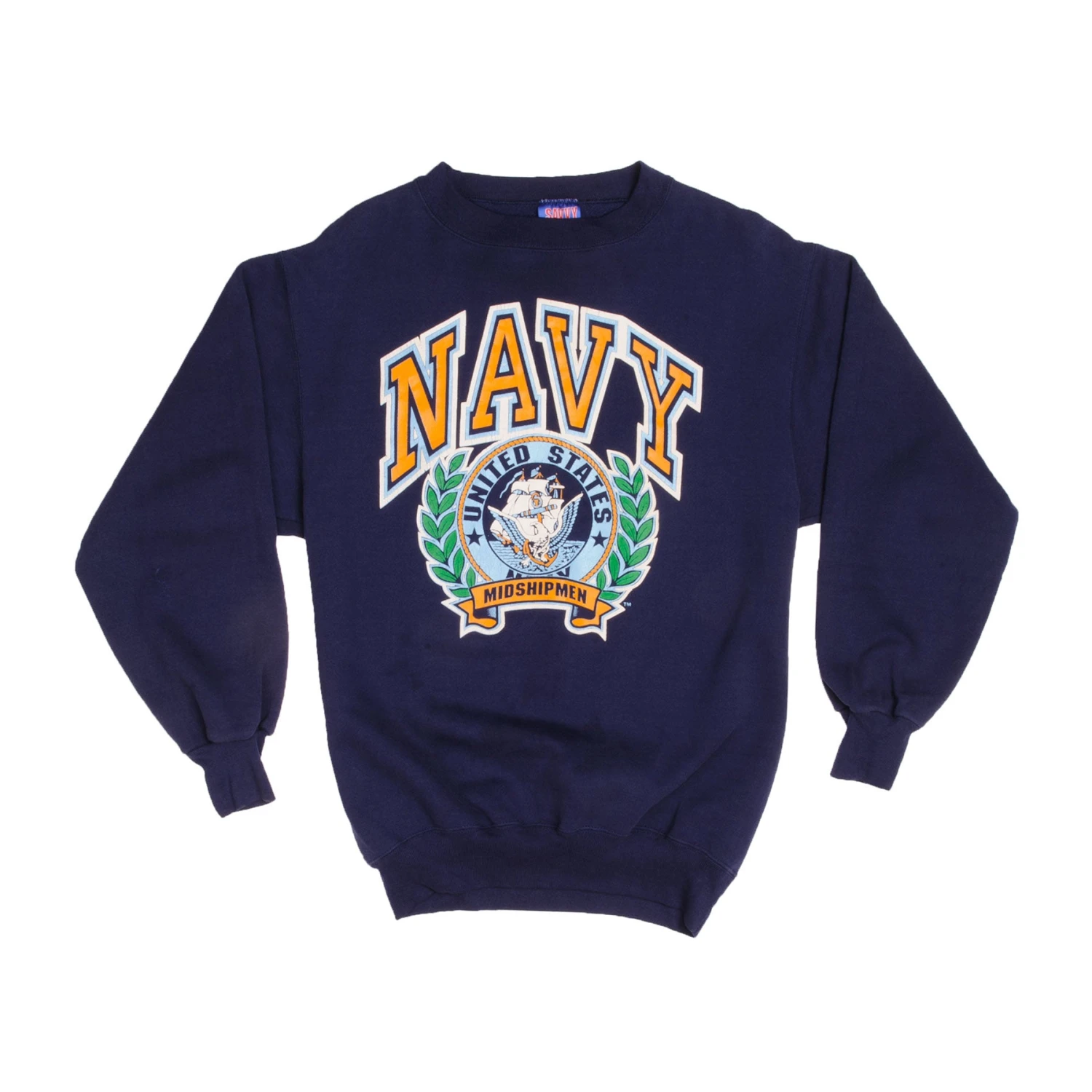 VINTAGE USN US NAVY SWEATSHIRT CREWNECK 1990S SIZE LARGE MADE IN USA(Copy Of Usn Us Navy Sweatshirt Crewneck 1995 Size Large) 2 VINTAGE USN US NAVY SWEATSHIRT CREWNECK 1990S SIZE LARGE MADE IN USA(Copy Of Usn Us Navy Sweatshirt Crewneck 1995 Size Large) - Image 2