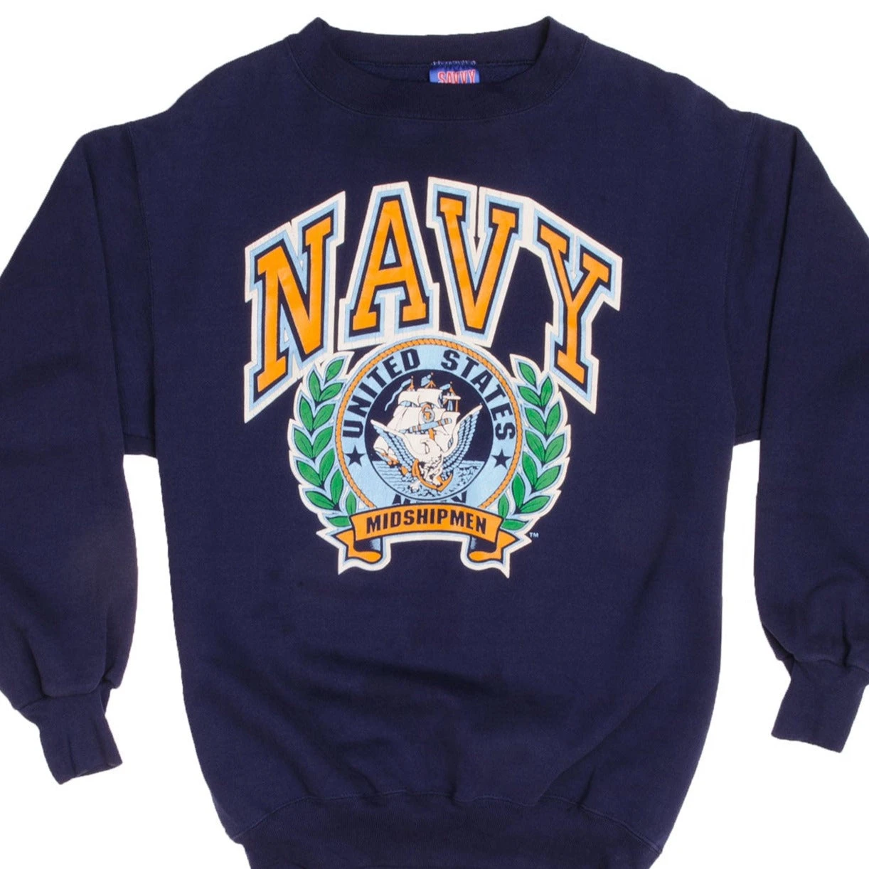VINTAGE USN US NAVY SWEATSHIRT CREWNECK 1990S SIZE LARGE MADE IN USA(Copy Of Usn Us Navy Sweatshirt Crewneck 1995 Size Large) 1 VINTAGE USN US NAVY SWEATSHIRT CREWNECK 1990S SIZE LARGE MADE IN USA(Copy Of Usn Us Navy Sweatshirt Crewneck 1995 Size Large)