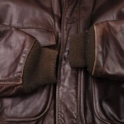 VINTAGE USAF US AIR FORCE SCHOTT BROS 1970S A2 FLIGHT LEATHER JACKET SIZE 44(Vintage Usaf Us Air Force Schott Bros 1970s A2 Flight Leather Jacket) -Rare Gear USA Shop DSC 3942