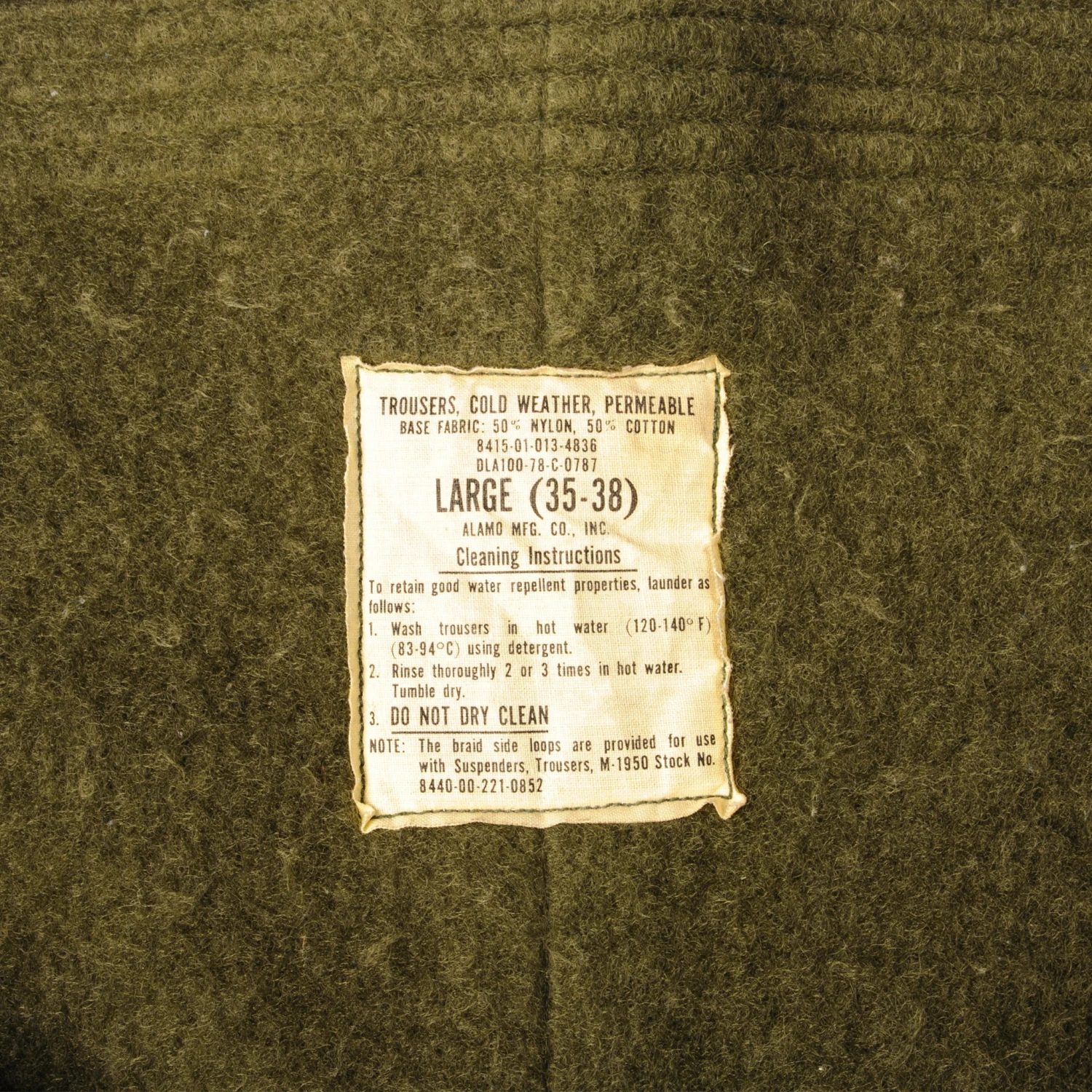 VINTAGE US ARMY COLD WEATHER FIELD TROUSERS PANTS 1978 SIZE W38 L28(Vintage Us Army Cold Weather Field Trousers Pants 1978 Size W38 L28) 3 VINTAGE US ARMY COLD WEATHER FIELD TROUSERS PANTS 1978 SIZE W38 L28(Vintage Us Army Cold Weather Field Trousers Pants 1978 Size W38 L28) - Image 3