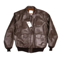 VINTAGE COCKPIT DSCP US AIR FORCE LEATHER JACKET TYPE A-2 A2 2007 SIZE 44R DEADSTOCK NOS(Copy Of Vintage Cooper Us Air Force Light Leather Jacket Type A2 Size 42r)