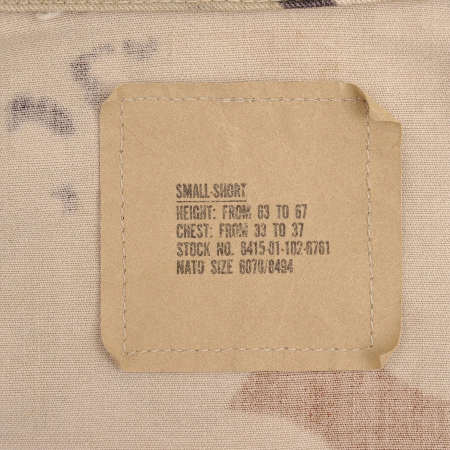 VINTAGE US ARMY DESERT CAMO CHOCOLATE CHIP COMBAT JACKET 1990 SMALL SHORT(Vintage Us Army Desert Camo Chocolate Chip Combat Jacket 1990 Small Short) 4 VINTAGE US ARMY DESERT CAMO CHOCOLATE CHIP COMBAT JACKET 1990 SMALL SHORT(Vintage Us Army Desert Camo Chocolate Chip Combat Jacket 1990 Small Short) - Image 4