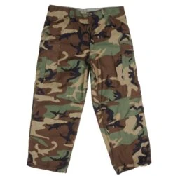VINTAGE US ARMY M65 WOODLAND CAMO TROUSERS PANTS 1985 LARGE REGULAR DEADSTOCK(Vintage Us Army M65 Woodland Camo Trousers Pants 1985 Large Regular Deadstock)