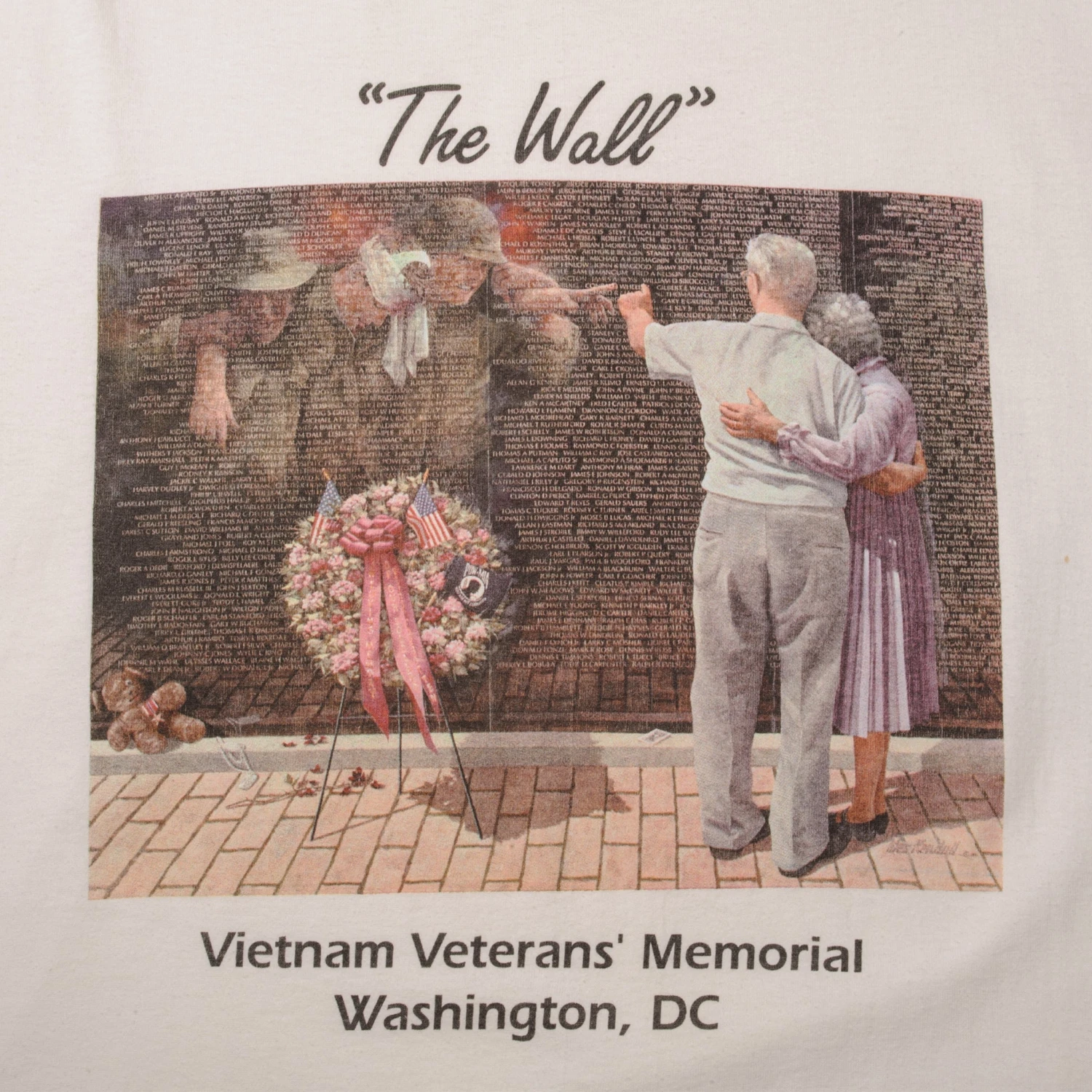 VINTAGE US MILITARY THE WALL TEE SHIRT SIZE LARGE MADE IN USA(Vintage Us Military The Wall Tee Shirt Size Large Made In Usa) 5 VINTAGE US MILITARY THE WALL TEE SHIRT SIZE LARGE MADE IN USA(Vintage Us Military The Wall Tee Shirt Size Large Made In Usa) - Image 5
