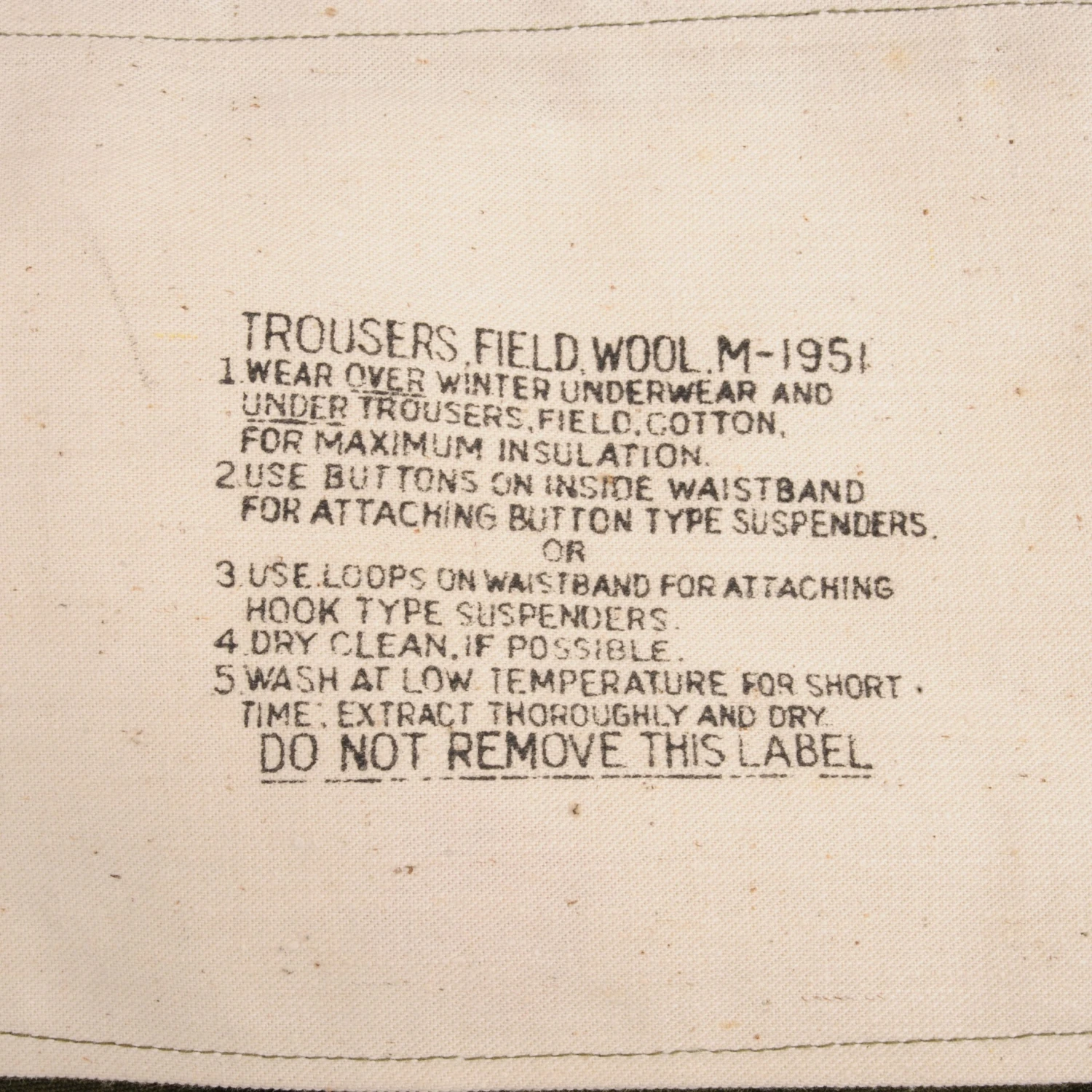VINTAGE US ARMY M51 FIELD WOOL TROUSERS PANTS 1952 KOREAN WAR SZE MEDIUM REGULAR(Vintage Us Army M51 Field Wool Trousers Pants 1952 Korean War Sze Medium Regular) 5 VINTAGE US ARMY M51 FIELD WOOL TROUSERS PANTS 1952 KOREAN WAR SZE MEDIUM REGULAR(Vintage Us Army M51 Field Wool Trousers Pants 1952 Korean War Sze Medium Regular) - Image 5