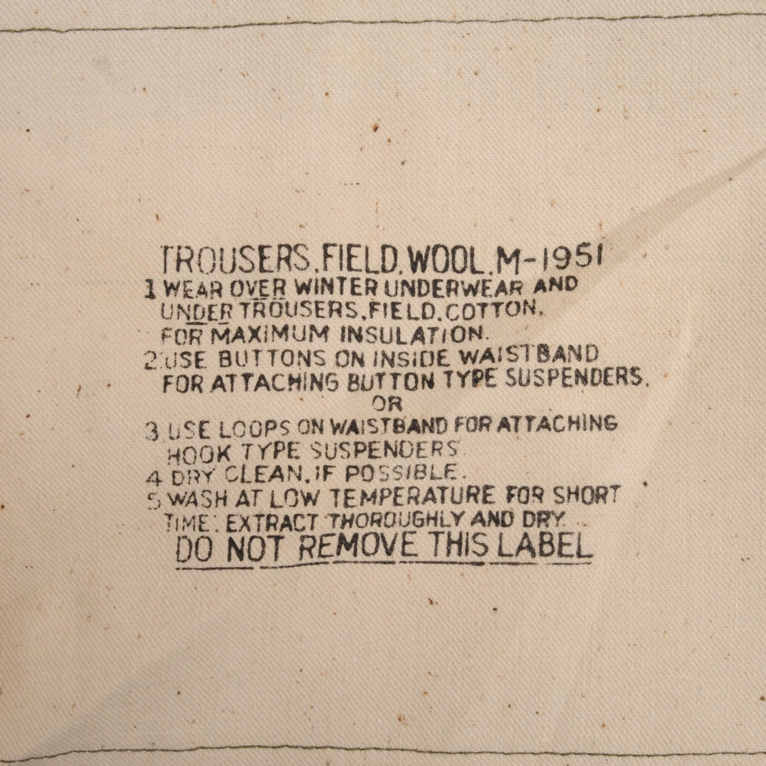 VINTAGE US ARMY M51 FIELD WOOL TROUSERS PANTS 1953 KOREAN WAR SIZE MEDIUM LONG(Vintage Us Army M51 Field Wool Trousers Pants 1953 Korean War Size Medium Long 1) 5 VINTAGE US ARMY M51 FIELD WOOL TROUSERS PANTS 1953 KOREAN WAR SIZE MEDIUM LONG(Vintage Us Army M51 Field Wool Trousers Pants 1953 Korean War Size Medium Long 1) - Image 5