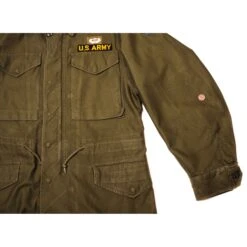 US ARMY M-1951 M51 FIELD JACKET KOREAN WAR SIZE SMALL REGULAR WITH PATCHES(Us Army M 1951 M51 Field Jacket Korean War Airborne Special Forces Patch Airborne Badge Tan Dcu Size Small Regular) -Rare Gear USA Shop DSC 4510 1
