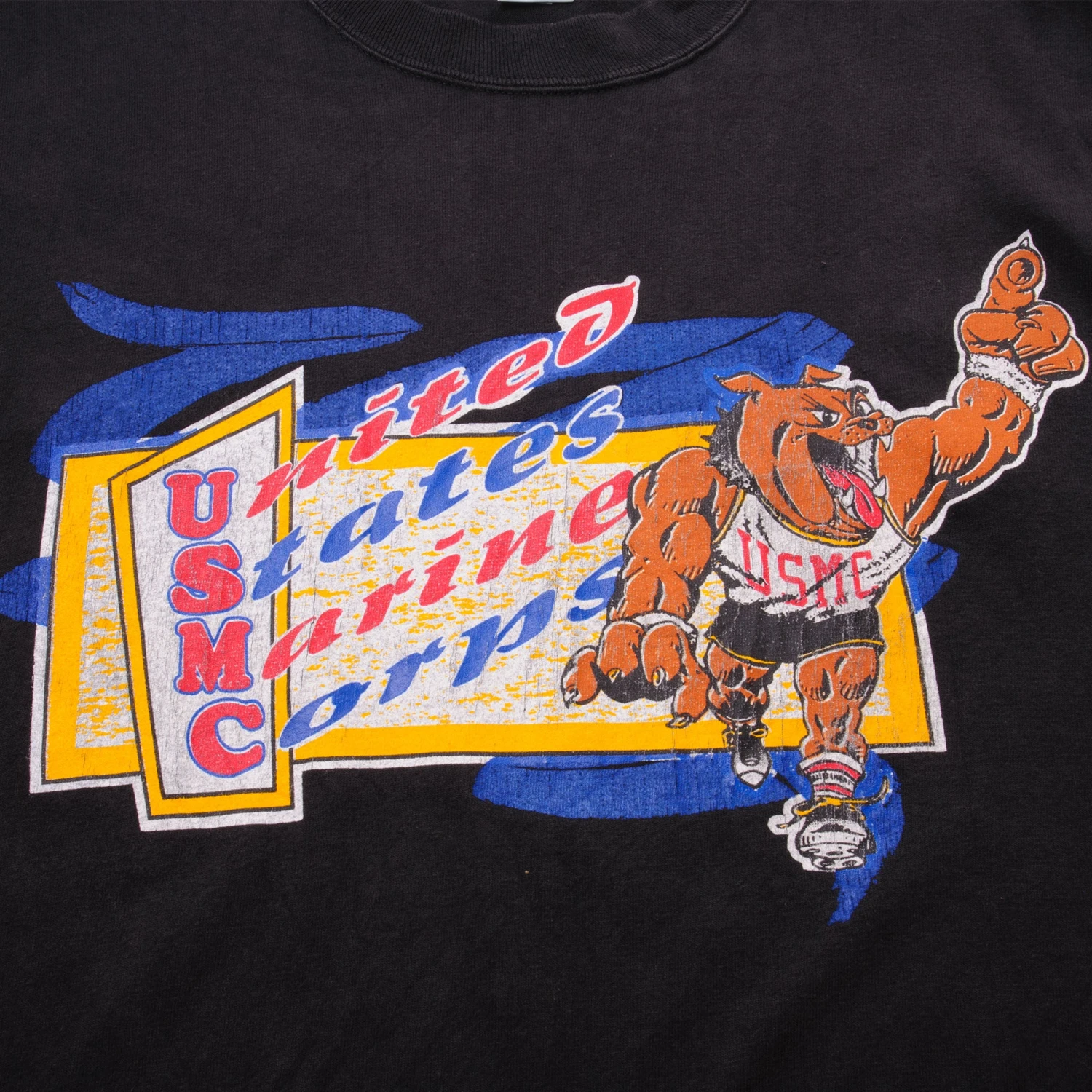 VINTAGE USMC MARINES TEE SHIRT 1990S LARGE MADE USA(Copy Of Vintage Usmc Marines Tee Shirt 2001 Size Large) 2 VINTAGE USMC MARINES TEE SHIRT 1990S LARGE MADE USA(Copy Of Vintage Usmc Marines Tee Shirt 2001 Size Large) - Image 2