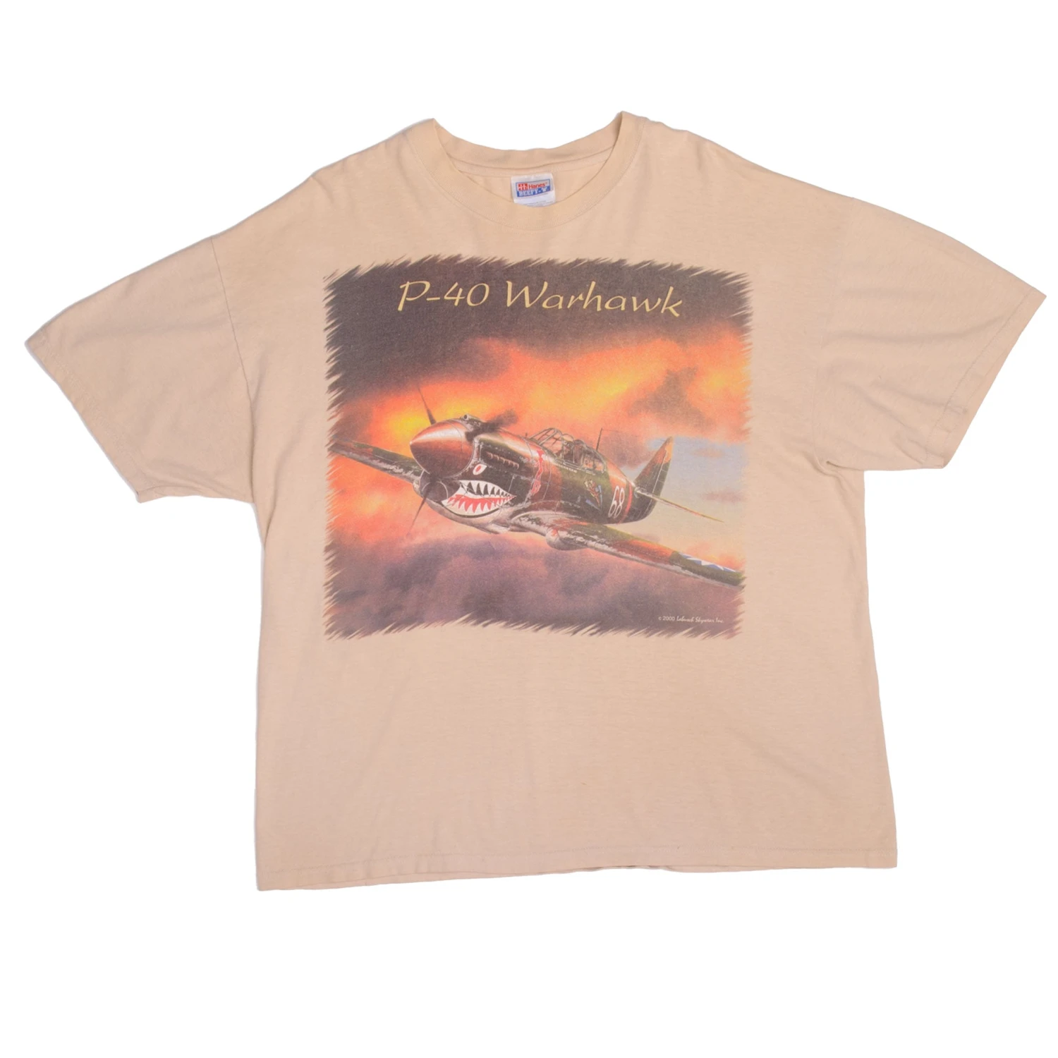 VINTAGE P-40 P40 WARHAWK 2000 TEE SHIRT SIZE XL(Copy Of My Daughter Is A Paratrooper 80s T Shirt Size Medium) 2 VINTAGE P-40 P40 WARHAWK 2000 TEE SHIRT SIZE XL(Copy Of My Daughter Is A Paratrooper 80s T Shirt Size Medium) - Image 2