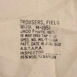 VINTAGE US ARMY M51 FIELD WOOL TROUSERS PANTS 1953 KOREAN WAR SIZE LARGE REGULAR(Vintage Us Army M51 Field Wool Trousers Pants 1952 Korean War Size Large Regular) 11 VINTAGE US ARMY M51 FIELD WOOL TROUSERS PANTS 1953 KOREAN WAR SIZE LARGE REGULAR(Vintage Us Army M51 Field Wool Trousers Pants 1952 Korean War Size Large Regular) -Rare Gear USA Shop DSC 4530 1