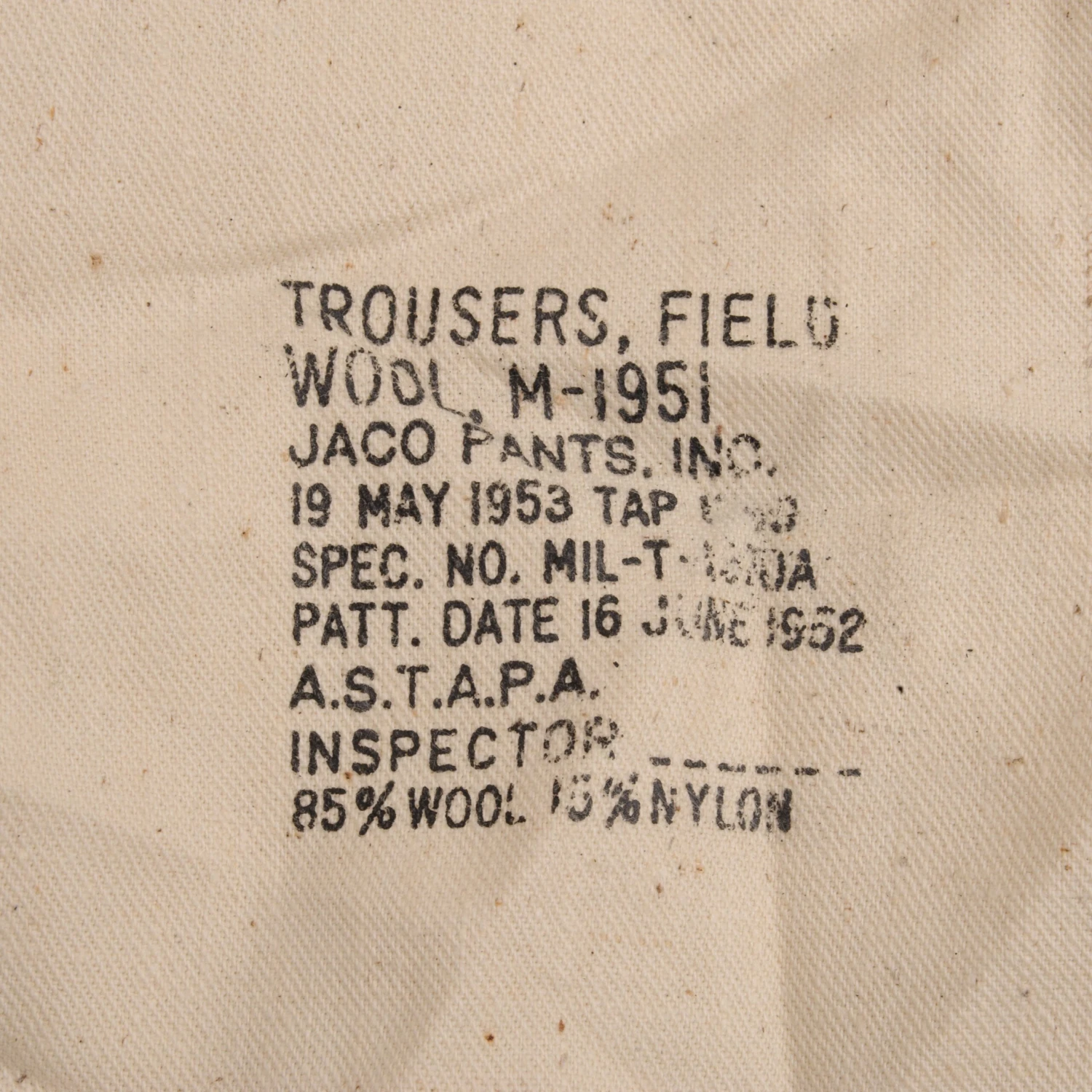 VINTAGE US ARMY M51 FIELD WOOL TROUSERS PANTS 1953 KOREAN WAR SIZE LARGE REGULAR(Vintage Us Army M51 Field Wool Trousers Pants 1952 Korean War Size Large Regular) 3 VINTAGE US ARMY M51 FIELD WOOL TROUSERS PANTS 1953 KOREAN WAR SIZE LARGE REGULAR(Vintage Us Army M51 Field Wool Trousers Pants 1952 Korean War Size Large Regular) - Image 3