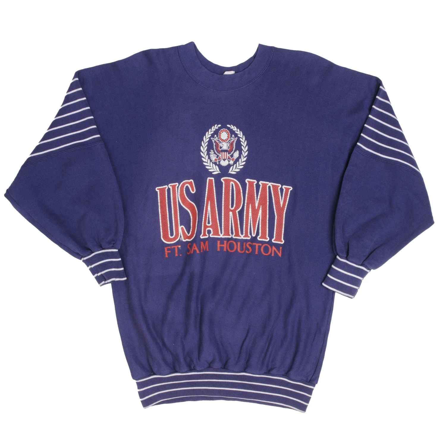 VINTAGE US ARMY FT SAM HOUSTON SWEATSHIRT 1980S SIZE LARGE MADE IN USA(Vintage Us Army West Point Sweatshirt 80s 90s Size Xl 1) 2 VINTAGE US ARMY FT SAM HOUSTON SWEATSHIRT 1980S SIZE LARGE MADE IN USA(Vintage Us Army West Point Sweatshirt 80s 90s Size Xl 1) - Image 2