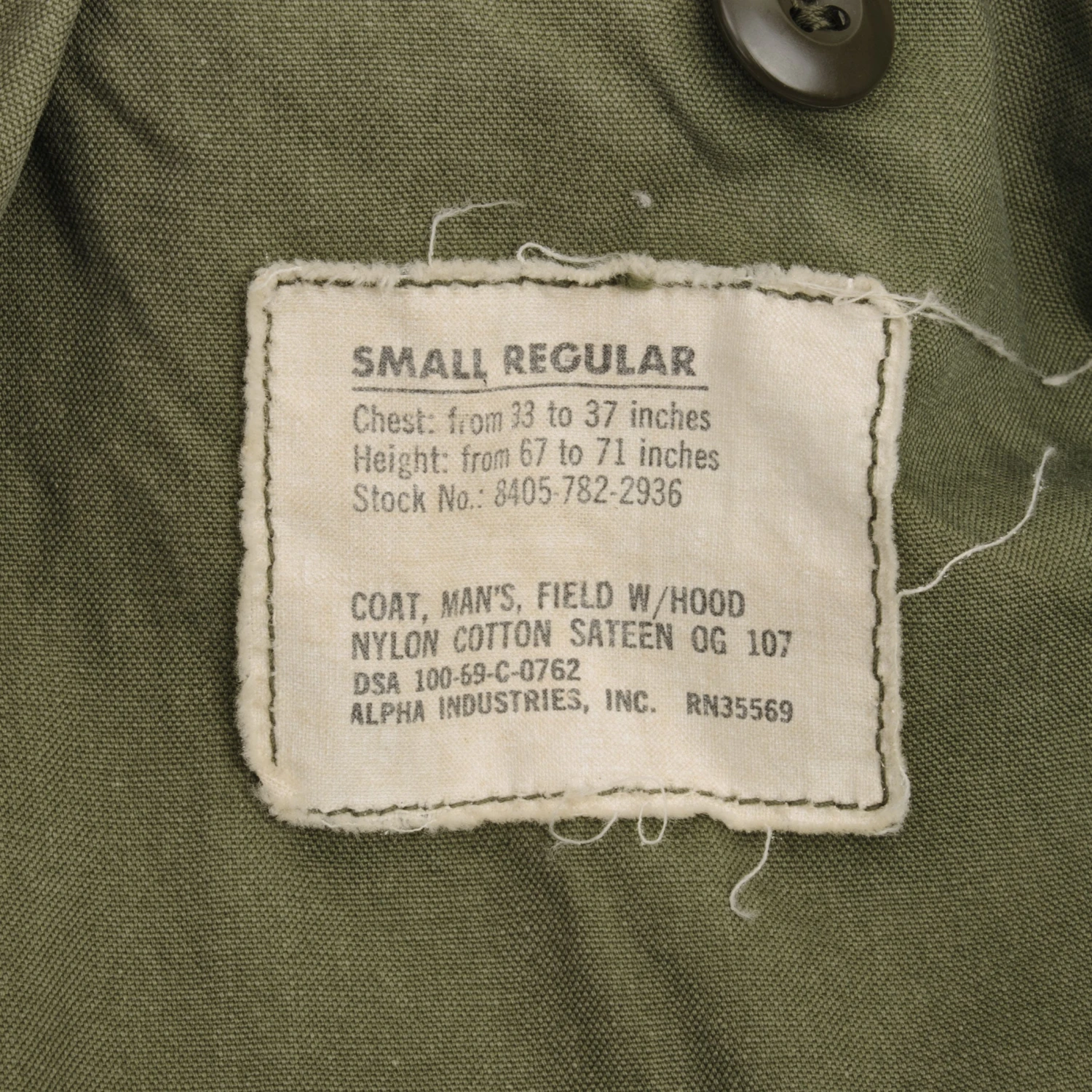 VINTAGE US ARMY M65 FIELD JACKET 1969 VIETNAM WAR SIZE SMALL REGULAR(Vintage Us Army M65 Field Jacket 1969 Vietnam War Size Small Regular) 4 VINTAGE US ARMY M65 FIELD JACKET 1969 VIETNAM WAR SIZE SMALL REGULAR(Vintage Us Army M65 Field Jacket 1969 Vietnam War Size Small Regular) - Image 4