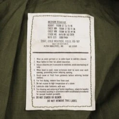 VINTAGE US ARMY M1965 M65 ALPHA IND FIELD JACKET 1982 MEDIUM DEADSTOCK NOS(Vintage Us Army M1965 M65 Alpha Ind Field Jacket 1982 Medium Deadstock Nos) 12 VINTAGE US ARMY M1965 M65 ALPHA IND FIELD JACKET 1982 MEDIUM DEADSTOCK NOS(Vintage Us Army M1965 M65 Alpha Ind Field Jacket 1982 Medium Deadstock Nos) -Rare Gear USA Shop DSC 4695